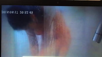 German wife cum in shower - Hide Cam