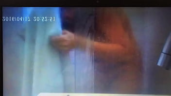 German wife cum in shower - Hide Cam