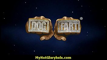 I sneak Black BJ as I fuck husband thrue gloryhole 3