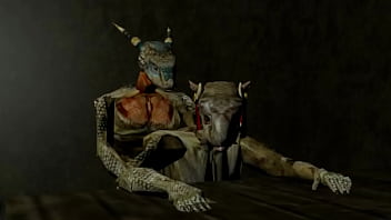 argonian, 3d, skyrim, anal sex