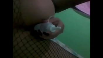 Solo anal masturbation
