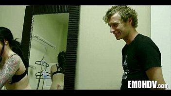 Emo babe with tats gets some dick 252