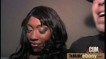 Interracial bukkake sex with black porn star 24