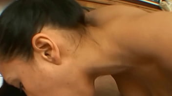 Beauty brunette blowjob