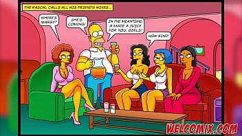 The Simptoons Sneaking Behind The Door Simpsons Porn