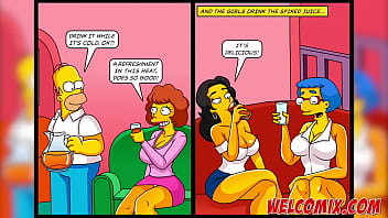 The Simptoons Sneaking Behind The Door Simpsons Porn