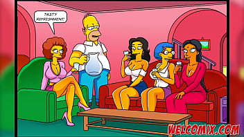 The Simptoons Sneaking Behind The Door Simpsons Porn