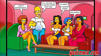 The Simptoons Sneaking Behind The Door Simpsons Porn