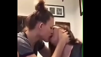 family, teen, kissing, mom