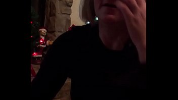 Homemade amateur cheating wife facial with husband watching