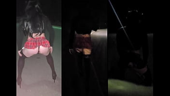 Sissy Does An Exposing Outdoor Slutwalk...