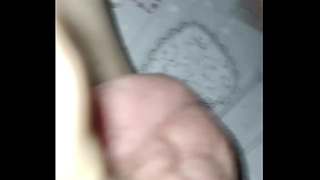 Dwarf plays whit cock and shows hole...
