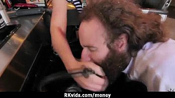 Desperate teen naked in public and fucks to pay rent 27