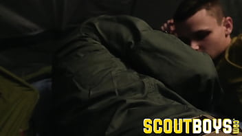 ScoutBoys - Austin Young fucked outside in tent by older