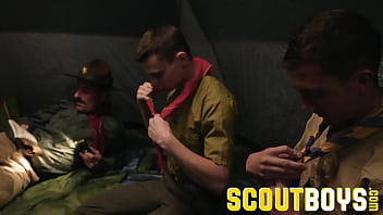 ScoutBoys - Austin Young fucked outside in tent by older