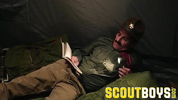 ScoutBoys - Austin Young fucked outside in tent by older