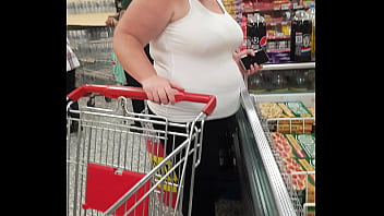 White Blonde BBW part 5 (looked right at my camera)...