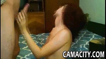 Amateur redhead gets fucked by a big cock