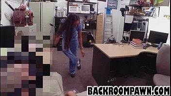 Brunette babe gives a blowjob before fucking doggystyle