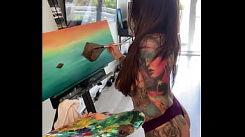 Topless Painting Sesh