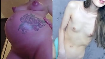 split video of preg and flat