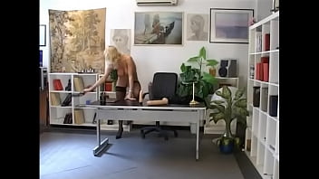 Tight bottom fisting on the table