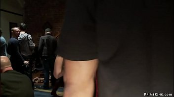 Half caste slave gangbang in public