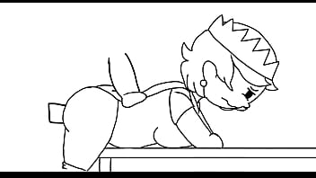 Canada girl getting fucked while bent over a table (animation)