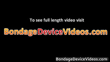 Sexy horny great body babe gets bondage