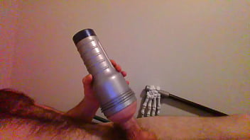 Edged Cock Rapidly Spurts Cum Over Head...