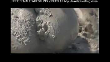 Clip Girls wrestling in the mud