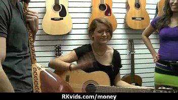 Desperate teen naked in public and fucks to pay rent 24