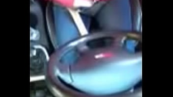 Hidden visor cam catches wife masturbating to and from work