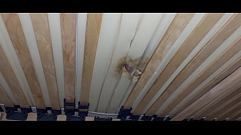 I fuck the hole in the mattress and I ejaculate under the bed.