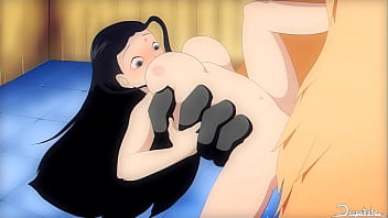 Nico Robin burl&aacute;ndose de Chopper