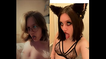My freeuse sissy slave catgirl mimics ahegao pics and videos to entertain me