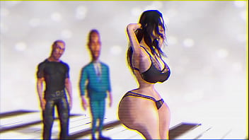 Kim kardashian makes a sexy dance...