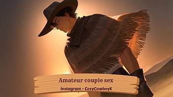 Moaning Boyfriend gifted with intense orgasm