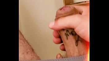 Caught masturbating in the kitchen