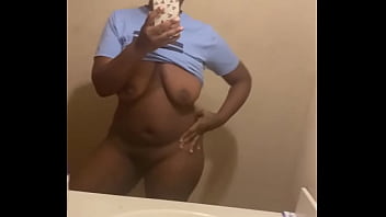 ebony, natural tits