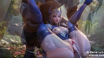 アニメ AI 画像コンピレーション フェラチオ 毛皮ファック #3