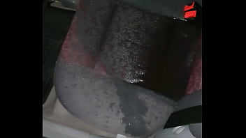 A long stream of piss in the backseat....
