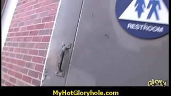 Gloryhole big cock gets babe wet and messy 8
