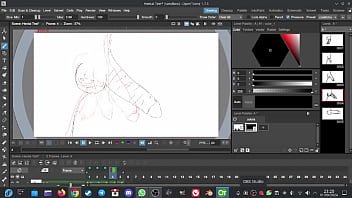 Hentai animation test OpenToonz on Linux Fedora 40 #Xvideos