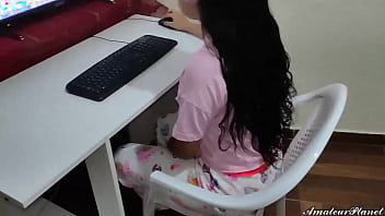 Innocent Girl is Addicted to Sucks and I Trick Her to Put My Cock in Her Mouth       