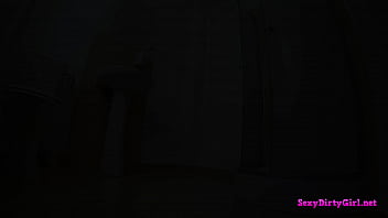 Sexy teen pissing in the toilet 