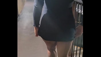 Got caught peeing on balcony by humans then my master shoots cum in my mouth