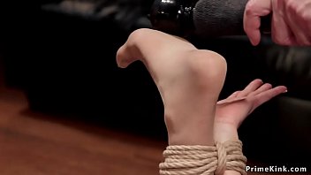 Busty slave squirter anal toyed bondage