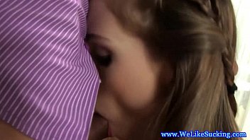 Young cocksucking european cutie squirting