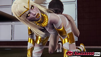 Halloween Rule34 – Sexy Mummy Girl Cosplay, Kissing & Masturbation Teasing, Rimjob Licking, Standing Dildo Insertion With Squirt